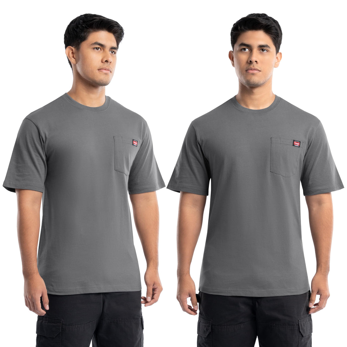 Wrangler Men's Classic Core Short Sleeve Pocket T-Shirt, 2-Pack