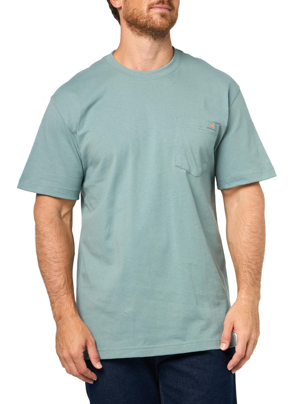 Dickies Men's Heavyweight Heathered Short Sleeve Pocket T-Shirt