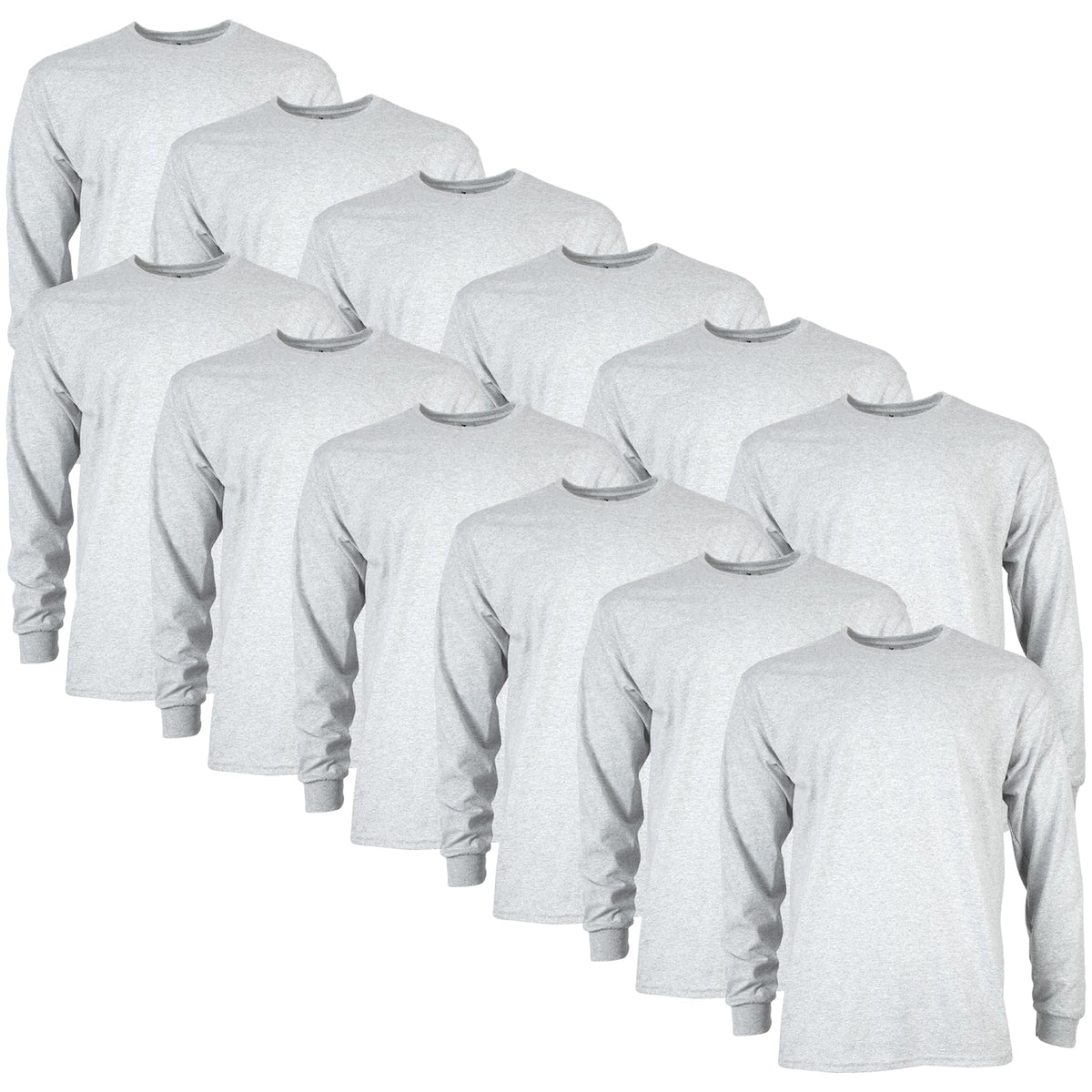 Gildan Adult Ultra Cotton Long Sleeve T-Shirt, Style G2400, Multipack