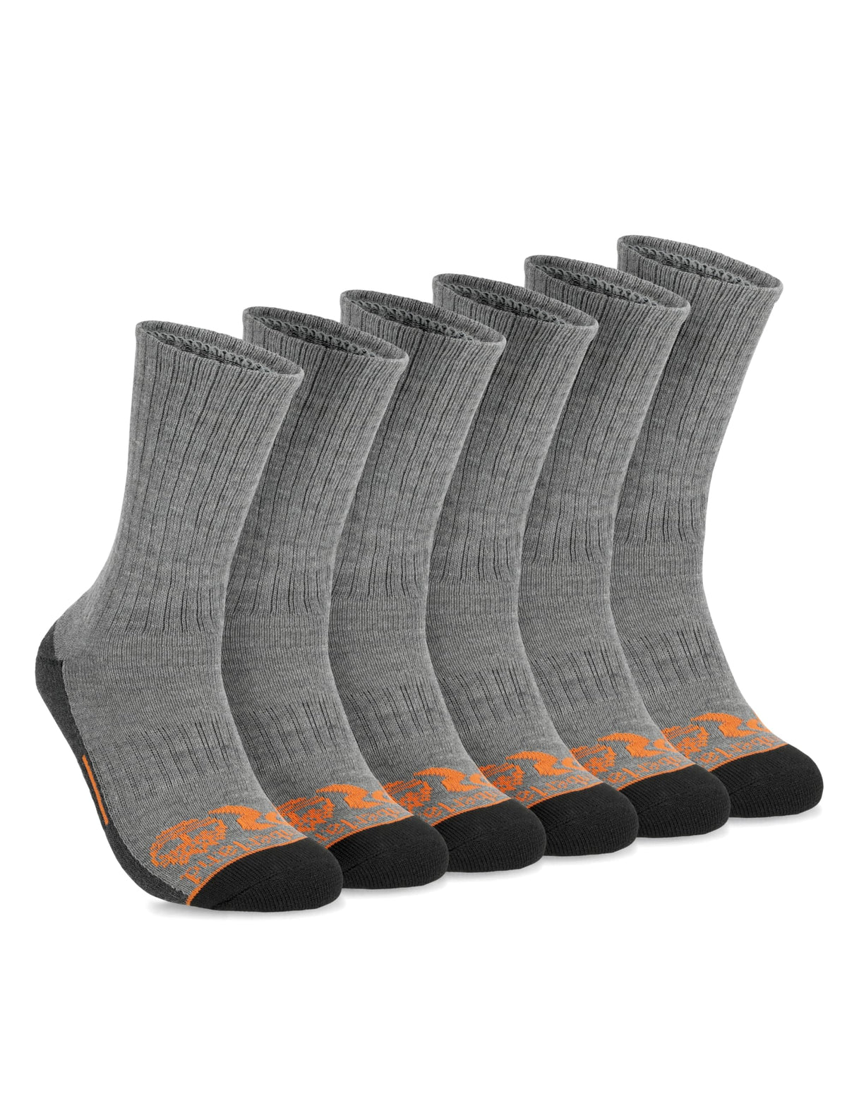 Timberland PRO Mens Sorbtek Moisture Control Mens Socks, Arch Support, Cushioned Footbed (Size 7-12; 6 Pairs) set