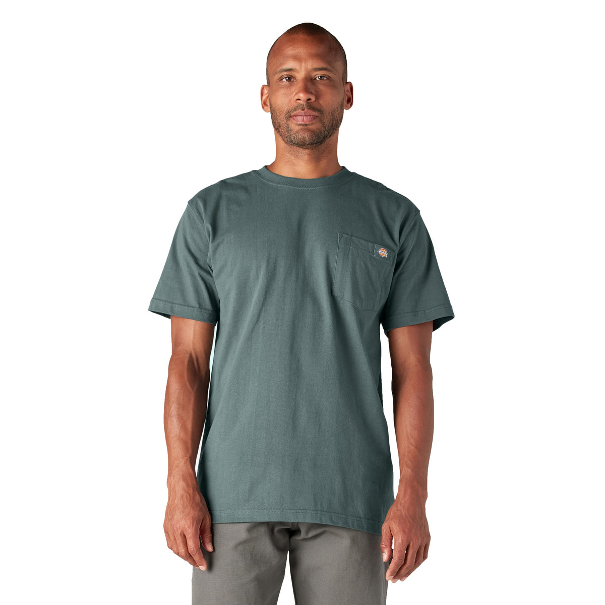 Dickies Men's Heavyweight Heathered Short Sleeve Pocket T-Shirt