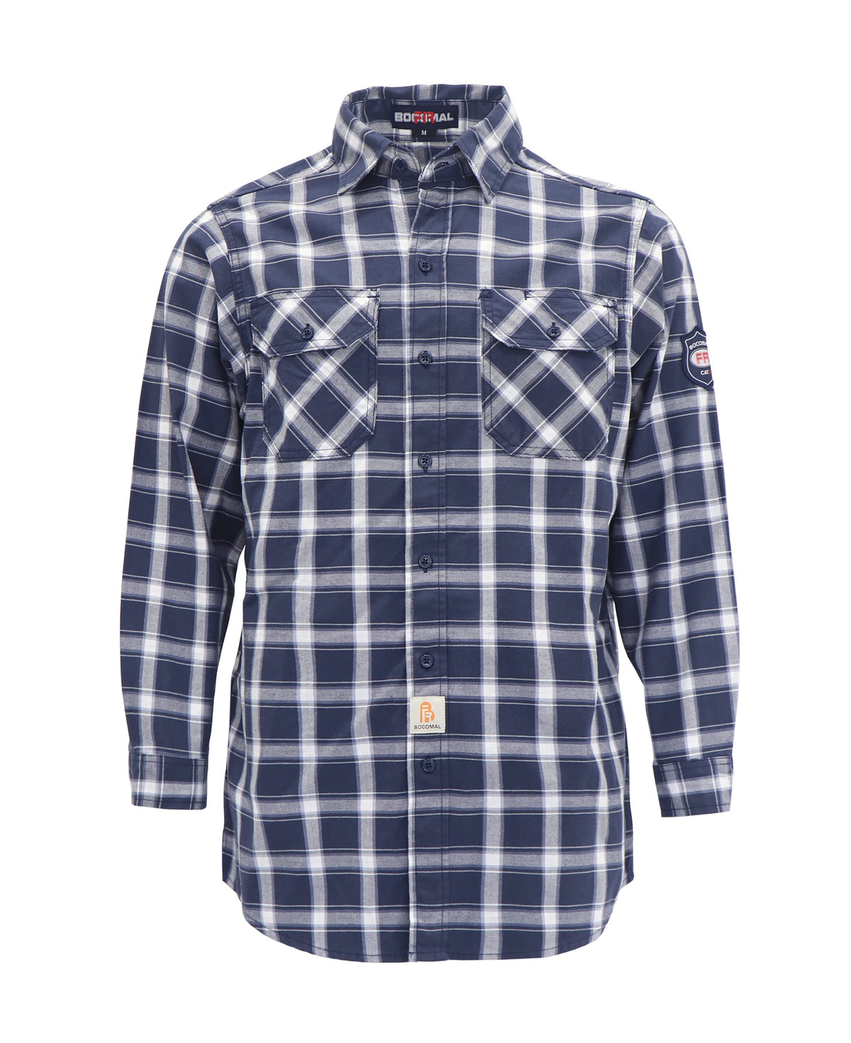 BOCOMAL Men's FR Shirts 6.25oz Lightweight Flame Resistant Welding Workwear