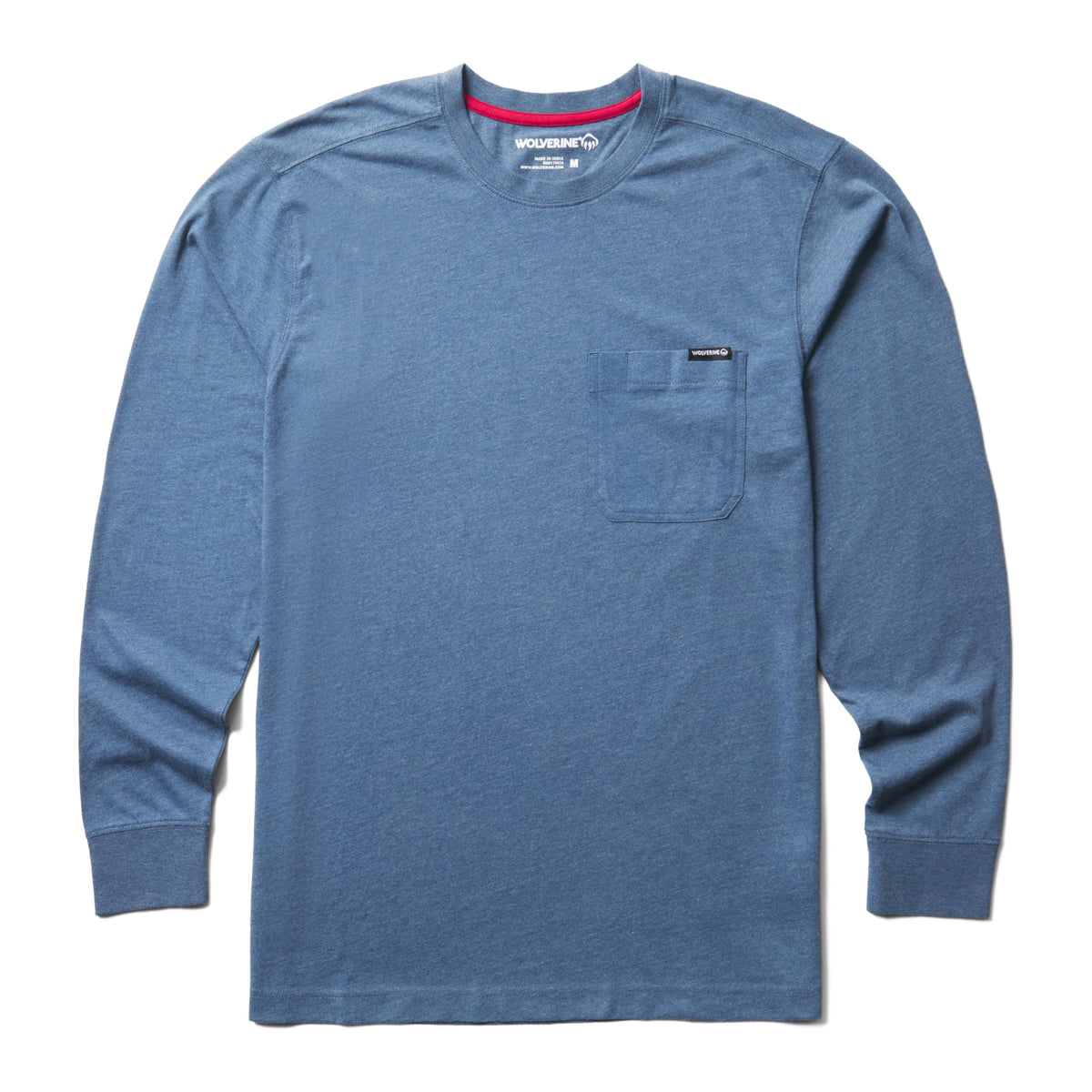 Wolverine Men's Classic Long Sleeve Pocket Tee