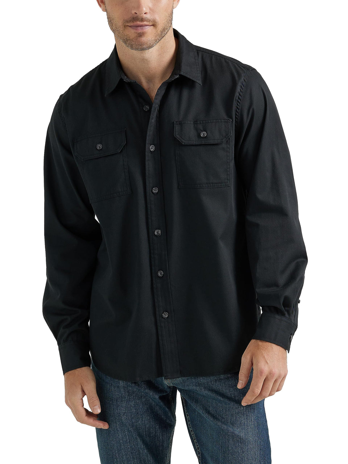 Wrangler Authentics Men's Long Sleeve Classic Woven Shirt