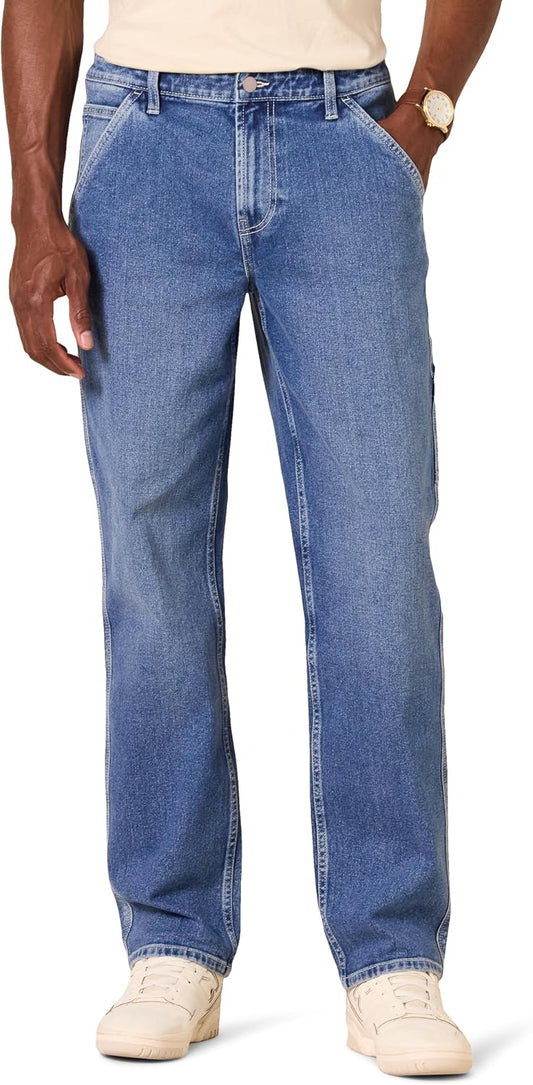 Amazon Essentials Men's Relaxed-Fit Workwear Carpenter Jean with Comfort Stretch