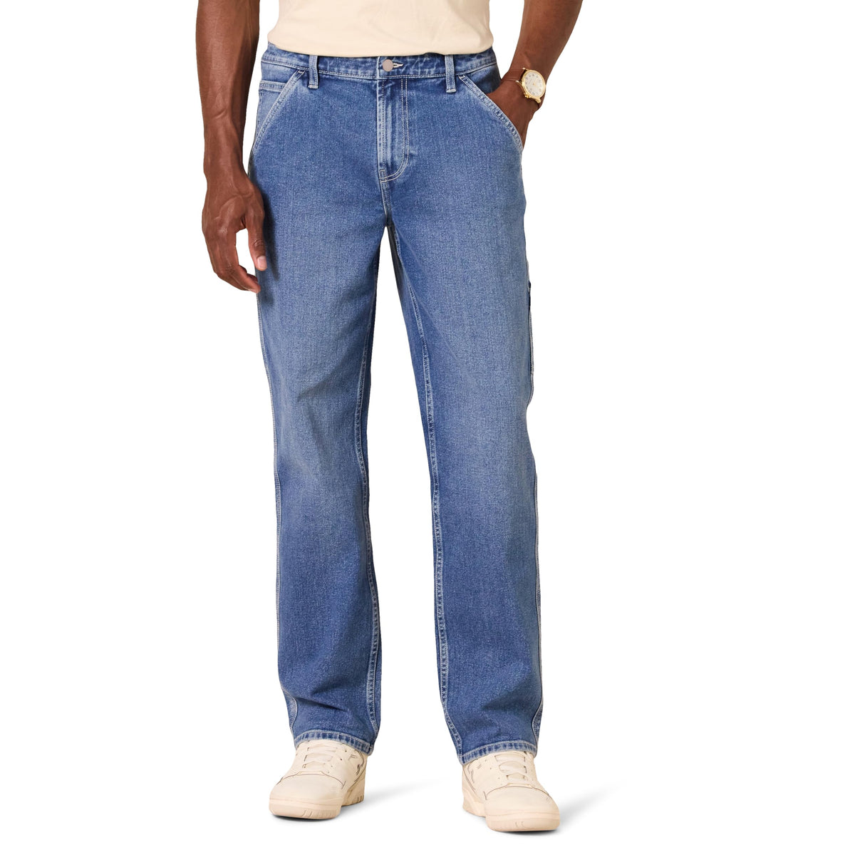 Amazon Essentials Men's Relaxed-Fit Workwear Carpenter Jean with Comfort Stretch