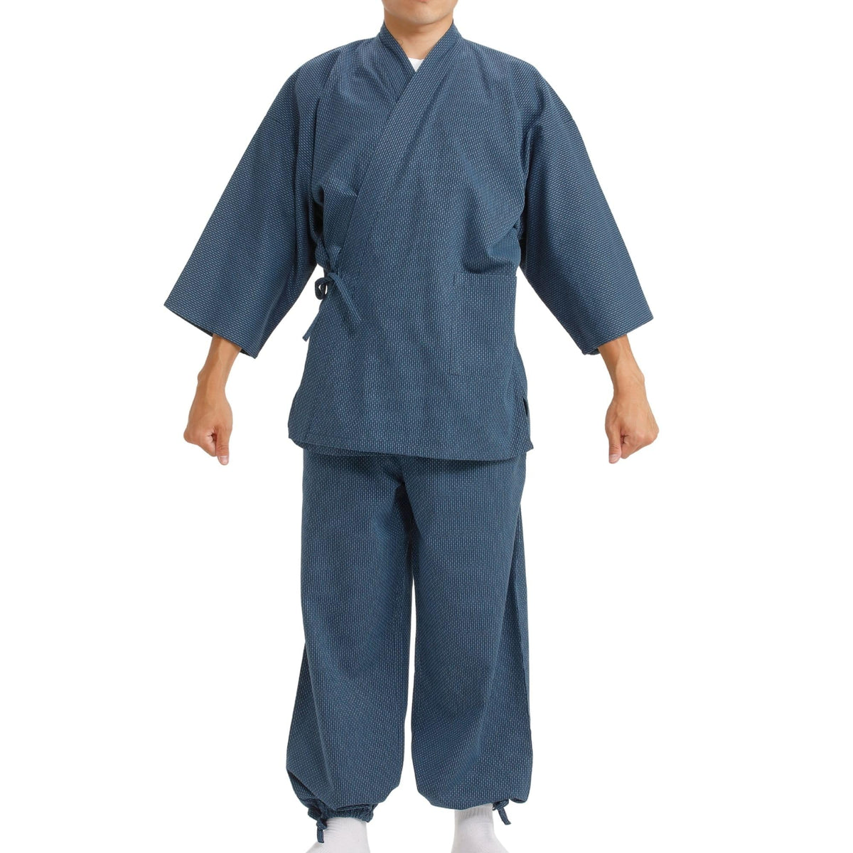 Edoten Men's Japan Kimono quilted clothes Sashiko Samue