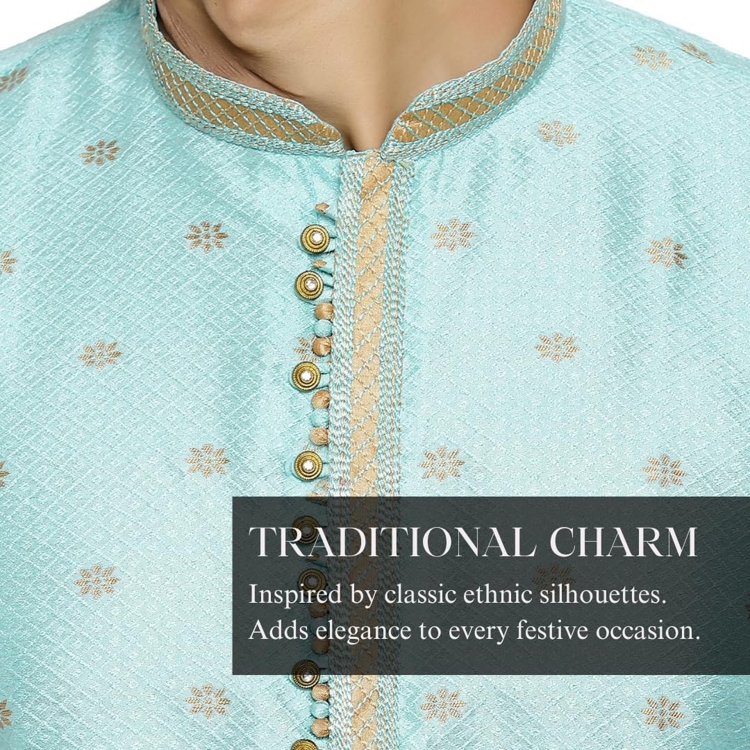 Pro-Ethic Style Developer Men's Silk Printed Kurta Set