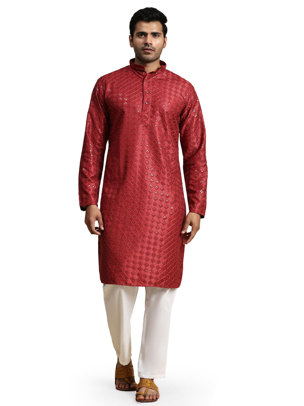Pro-Ethic Style Developer Mens Indian Traditional Cotton Kurta Sets, Men Kurta Set Indian Wedding Dress (A-117)