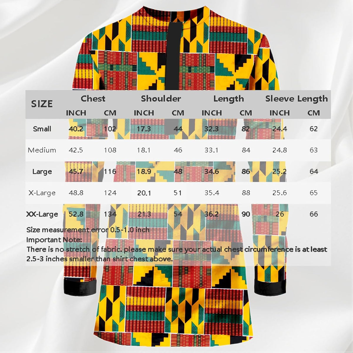 African Men Shirt Slim Fit Hidden Button Dashiki Print Cotton Cloth Top