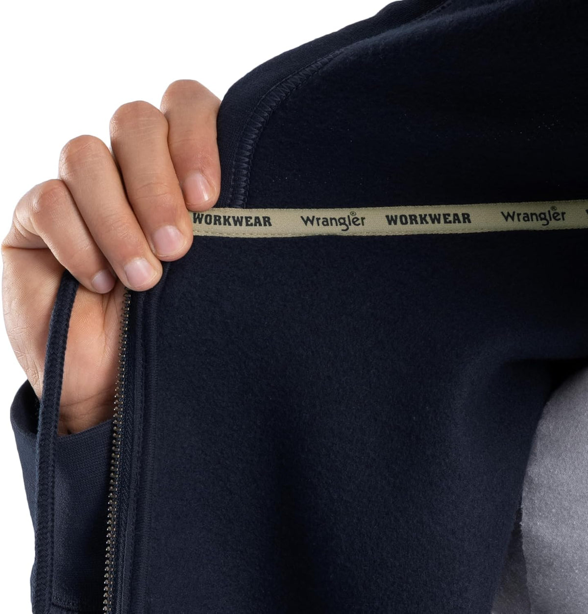 Wrangler mens Full Zip Fleece Hoodie Sweatshirt