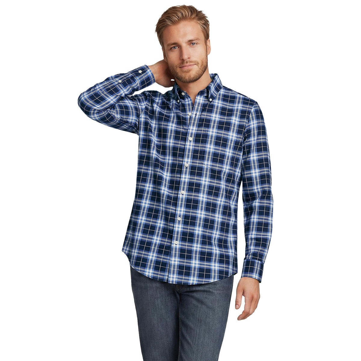 Men's Traditional Fit No Iron Twill Shirt