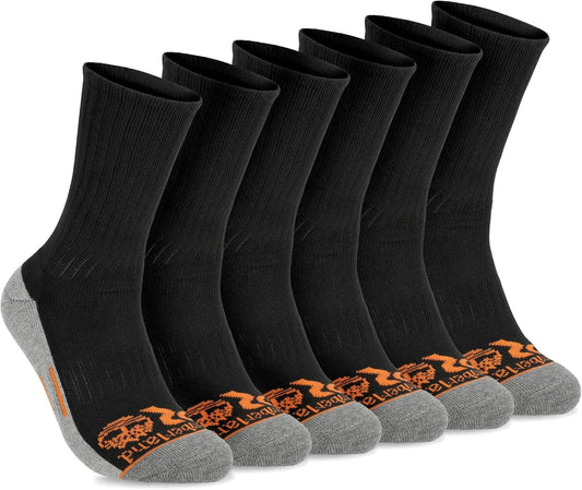 Timberland PRO Mens Sorbtek Moisture Control Mens Socks, Arch Support, Cushioned Footbed (Size 7-12; 6 Pairs) set