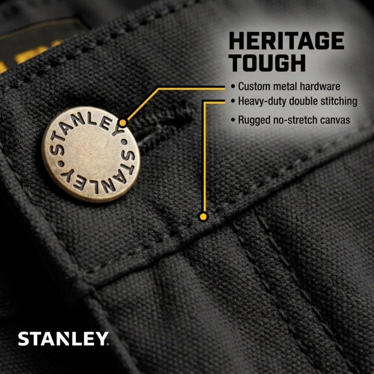 STANLEY Fleece Lined Work Pants for Men with Cargo Pockets, Winter Workwear