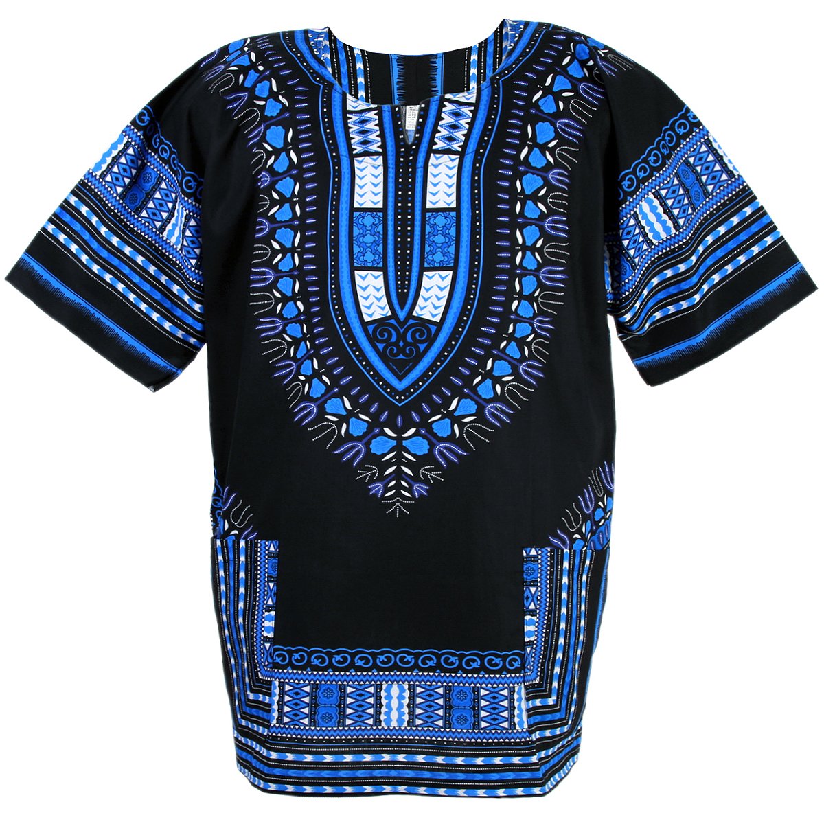 CHAINUPON African Dashiki Cotton Shirt Men Women Festival Boho Hippie 60's 70's Bohemian