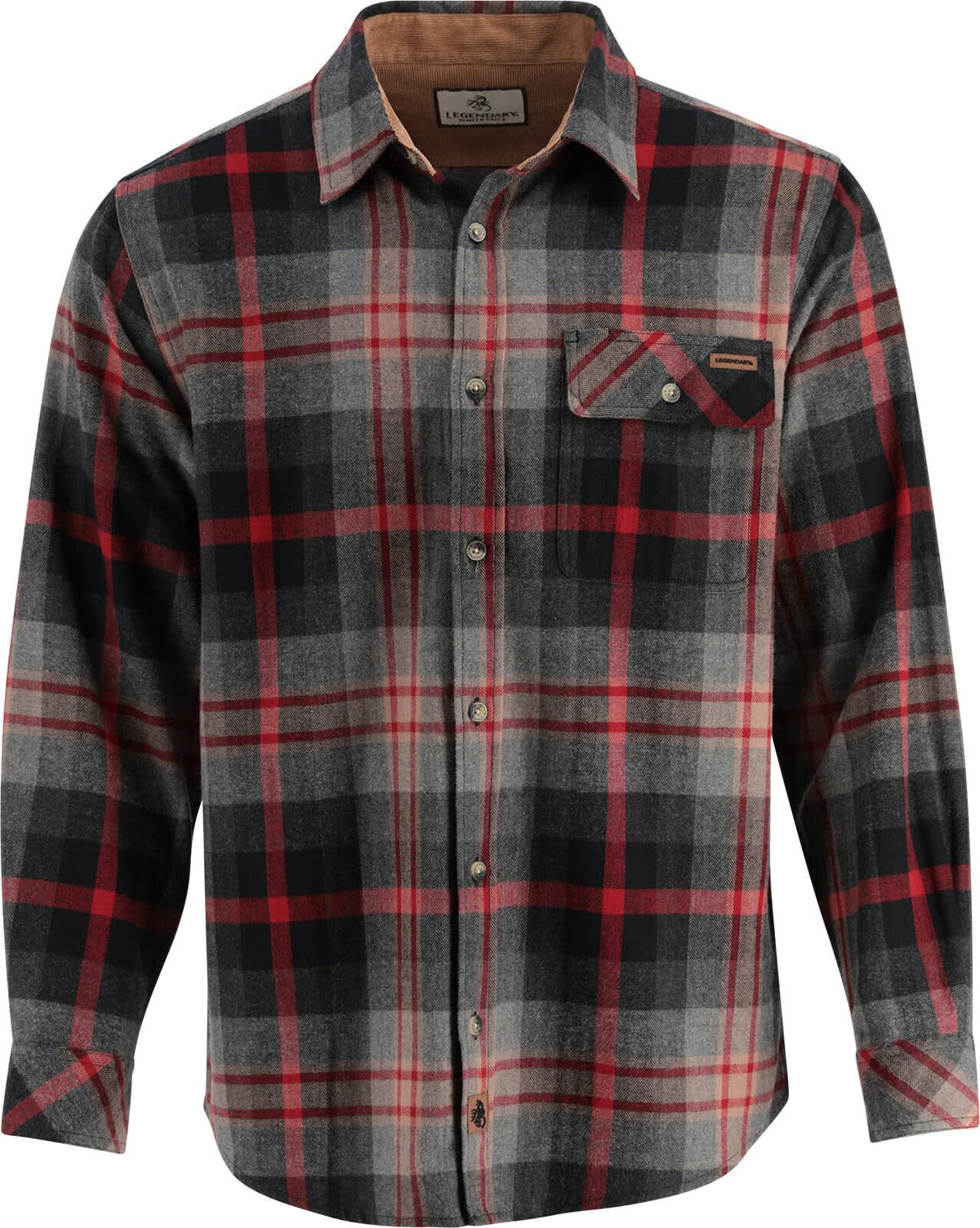 Legendary Whitetails Mens Flannel Long Sleeve Button Down 100% Cotton Shirt