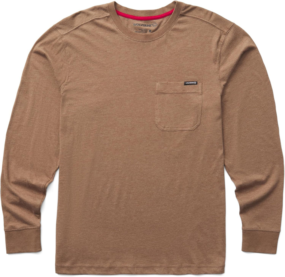 Wolverine Men's Classic Long Sleeve Pocket Tee