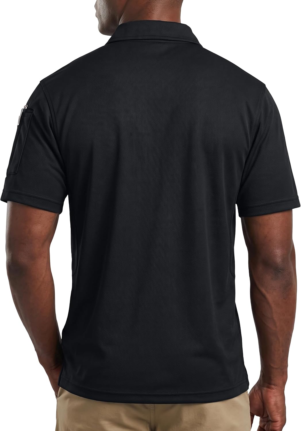 Breathable Pique Jersey Mens Polo Shirt UPF 50+ Quick Dry Performance