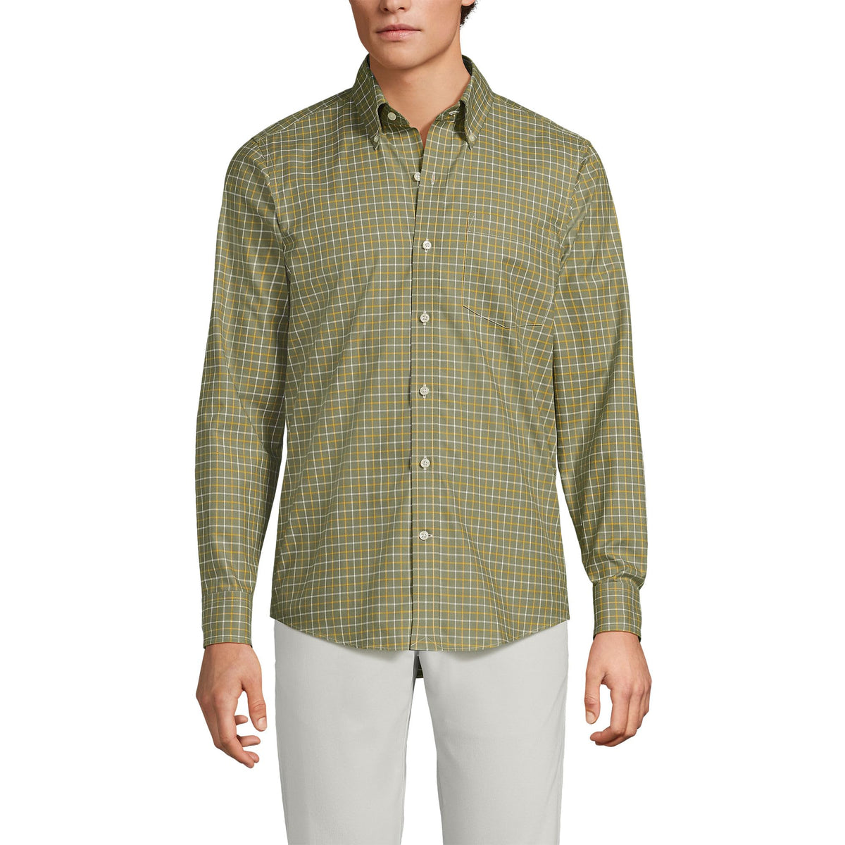 Men's Traditional Fit No Iron Twill Shirt