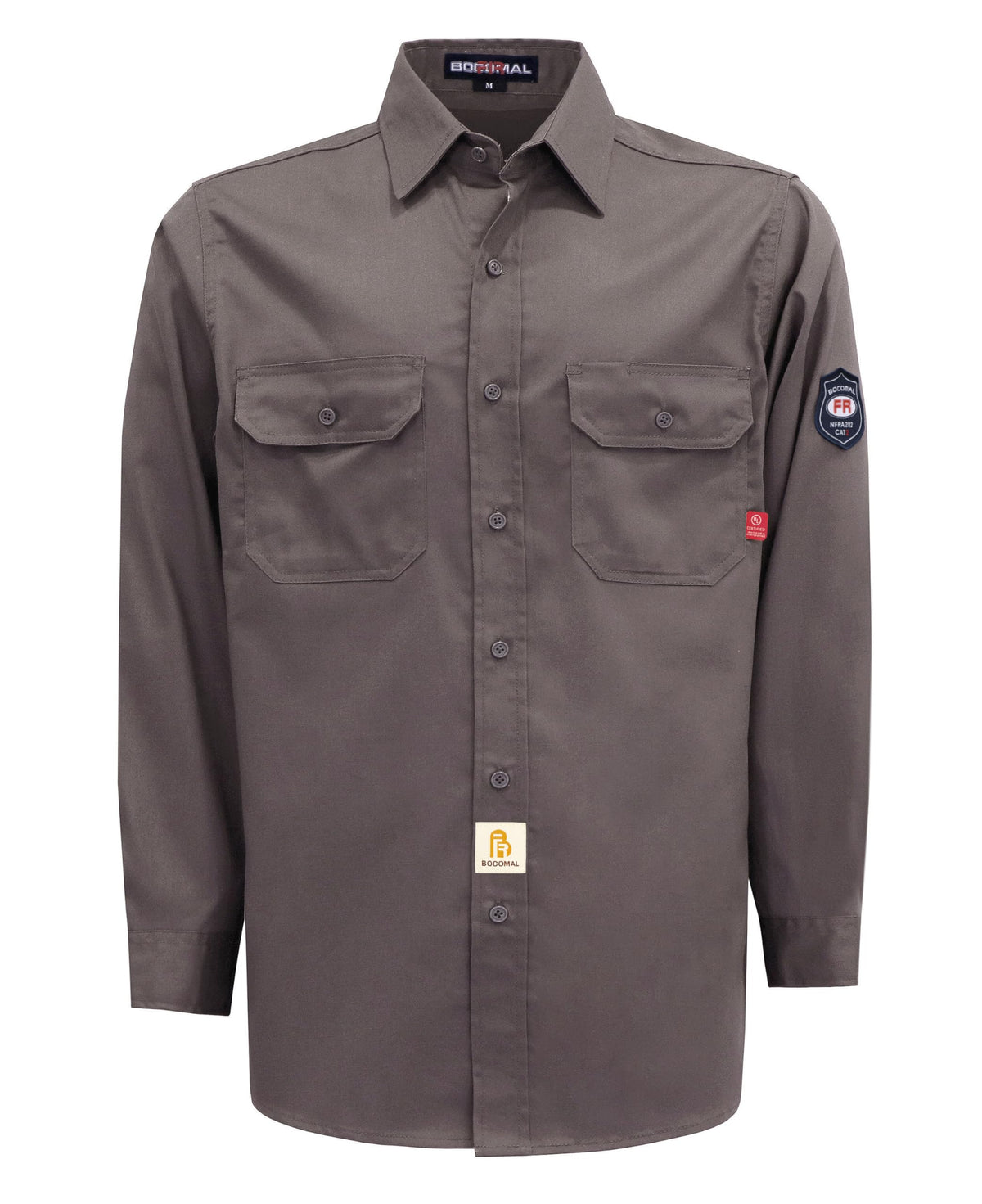 BOCOMAL Men's FR Shirts 6.25oz Lightweight Flame Resistant Welding Workwear