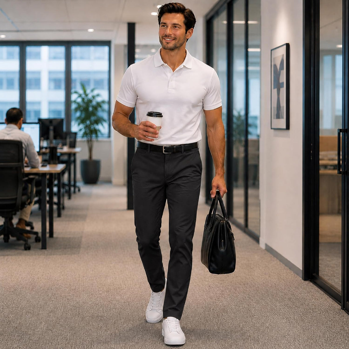 Spyder Mens Work Pants - Stretch Lightweight UPF 30 Workwear Pockets