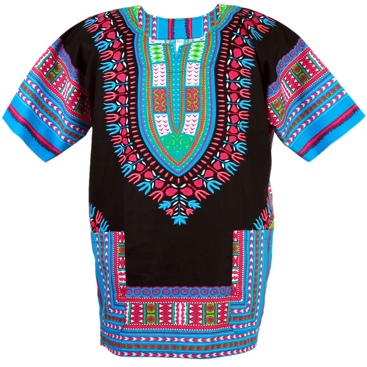 CHAINUPON African Dashiki Cotton Shirt Men Women Festival Boho Hippie 60's 70's Bohemian