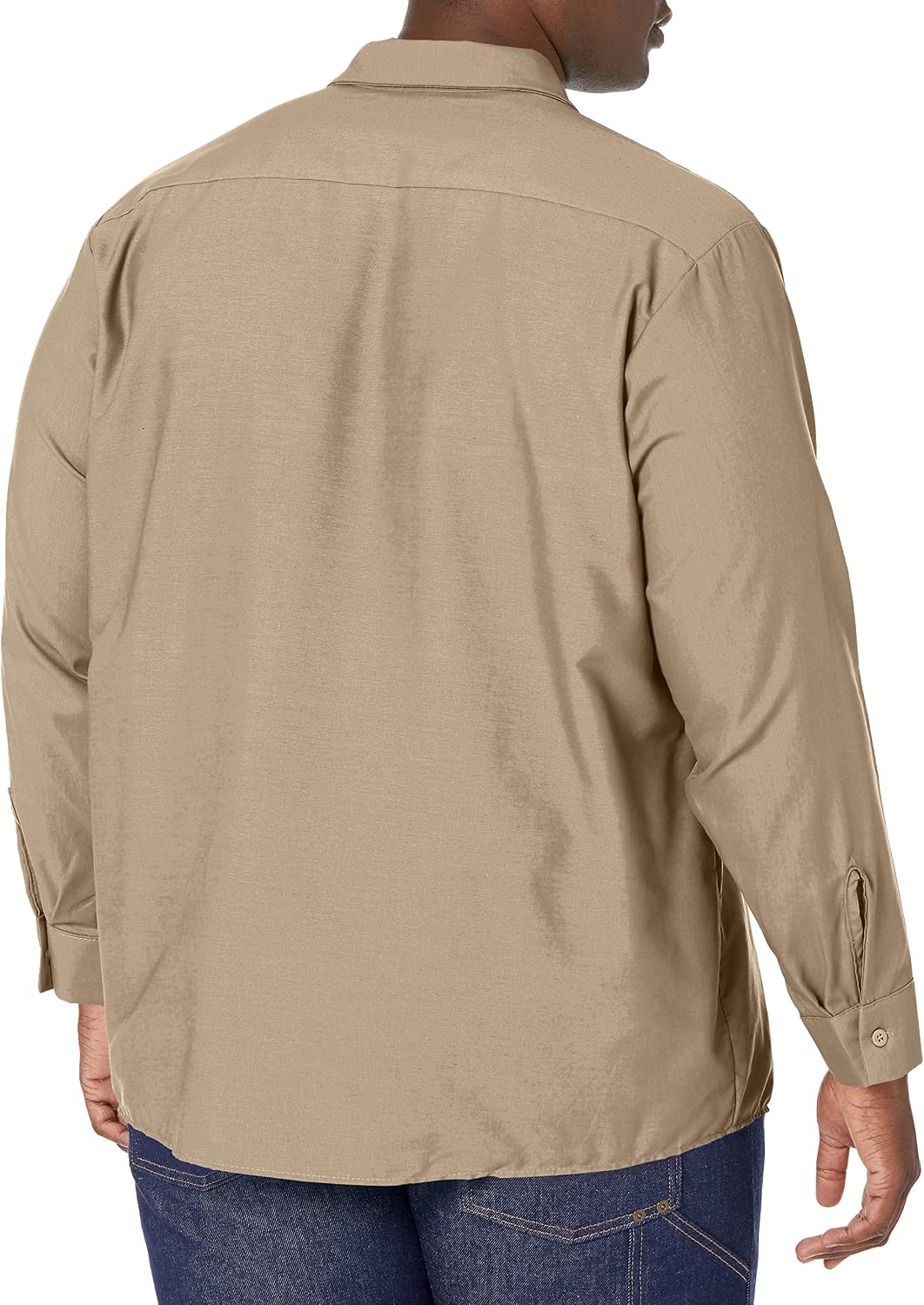 Red Kap Men's Long Sleeve Industrial Work Shirt | Moisture Wicking Button Up, Wrinkle Resistance Fights Fading & Stains