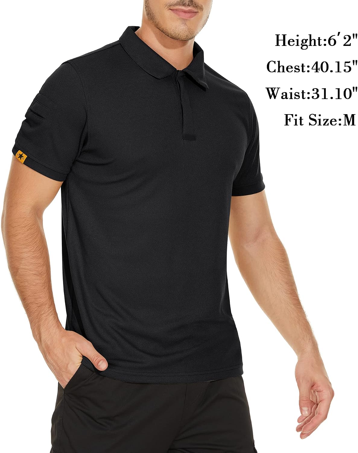 V VALANCH 3/4 Pack Polo Shirts for Men Short Sleeve Golf Tennis Work