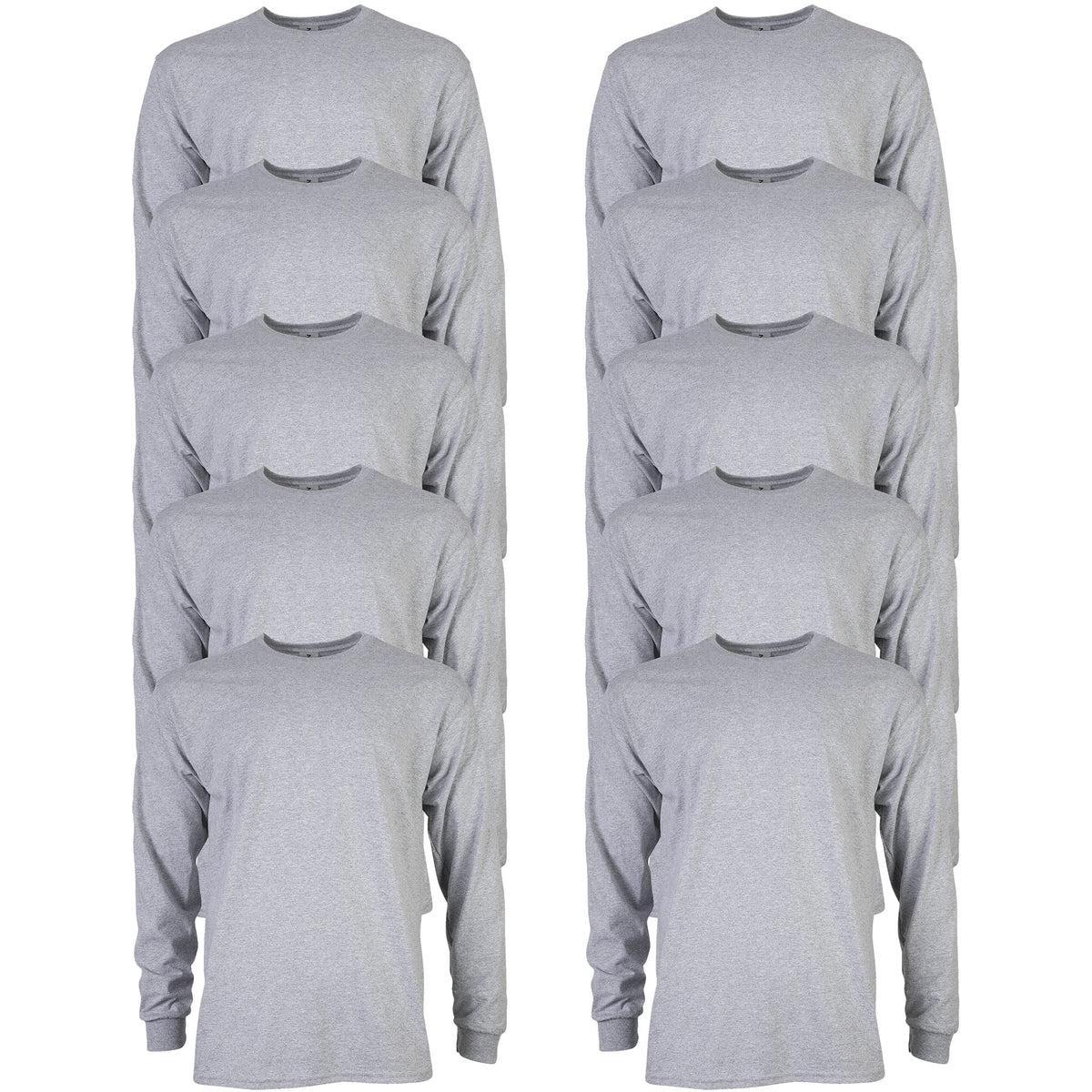 Gildan Adult Ultra Cotton Long Sleeve T-Shirt, Style G2400, Multipack