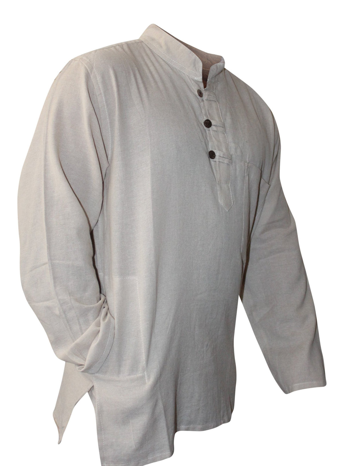 Shopoholic Fashion Plain Grandad Shirt