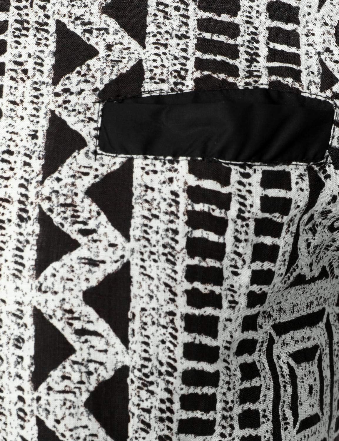 LucMatton Men's African Attire Traditional Print Dashiki Shirt
