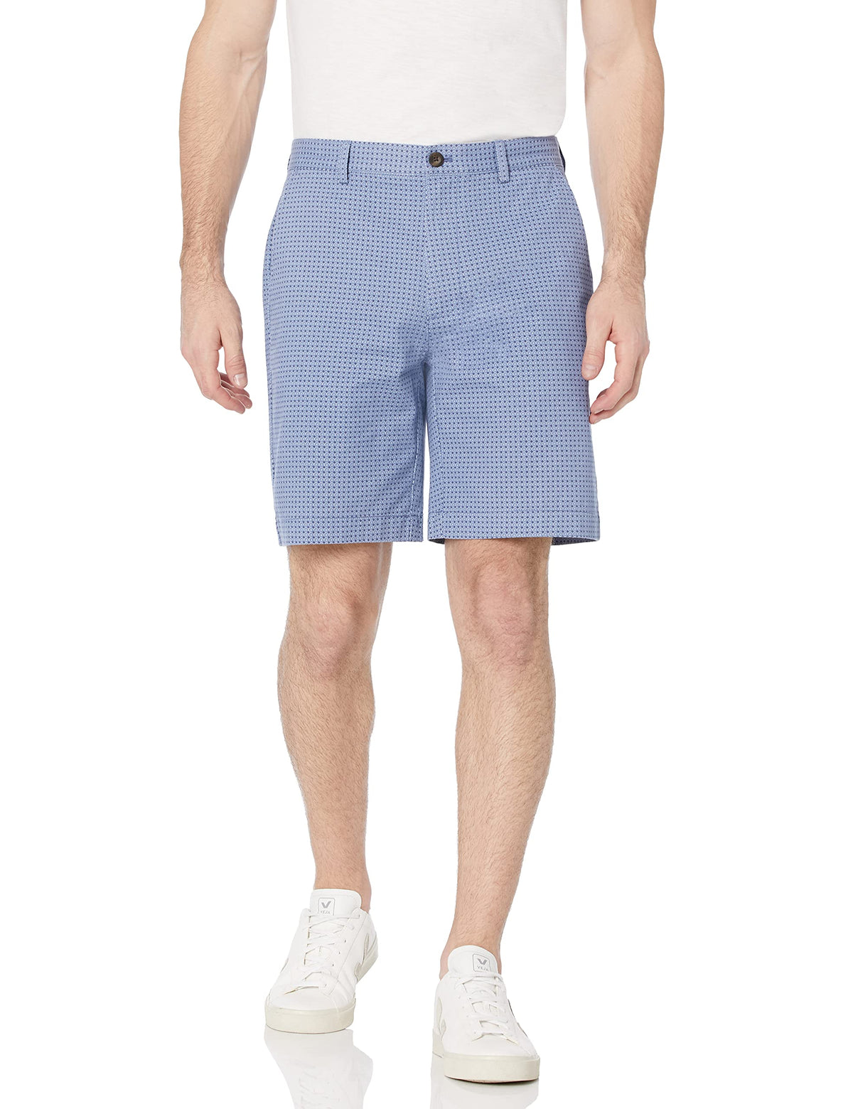 Amazon Essentials Men's Classic-Fit 9" Cotton Twill Chino Shorts with Button-Through Pockets
