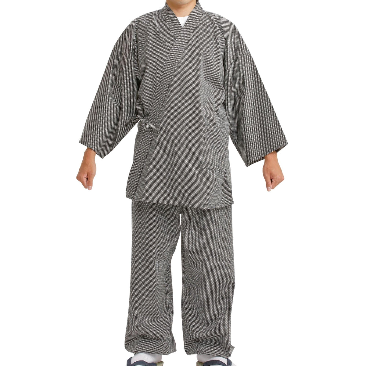 Edoten Men's Japan Kimono quilted clothes Sashiko Samue
