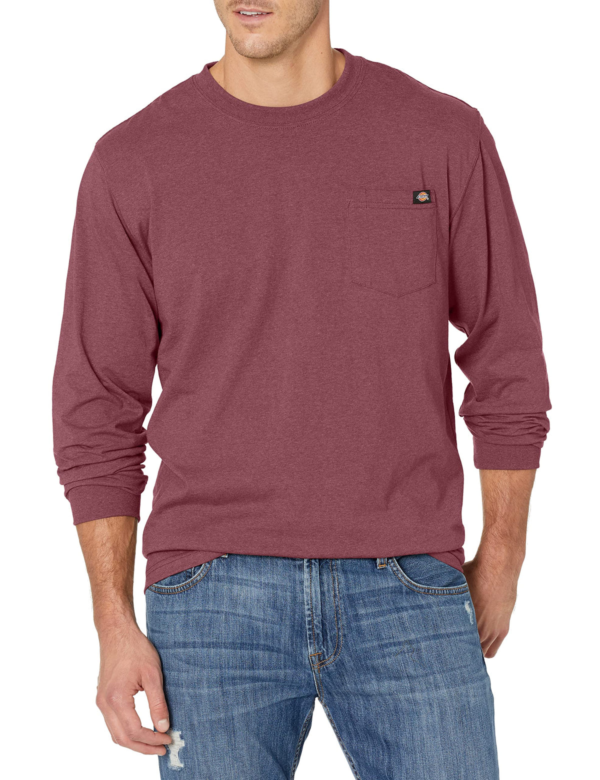 Dickies Men's Heavyweight Long Sleeve Pocket T-Shirt