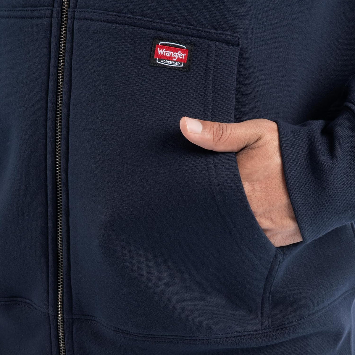 Wrangler mens Full Zip Fleece Hoodie Sweatshirt