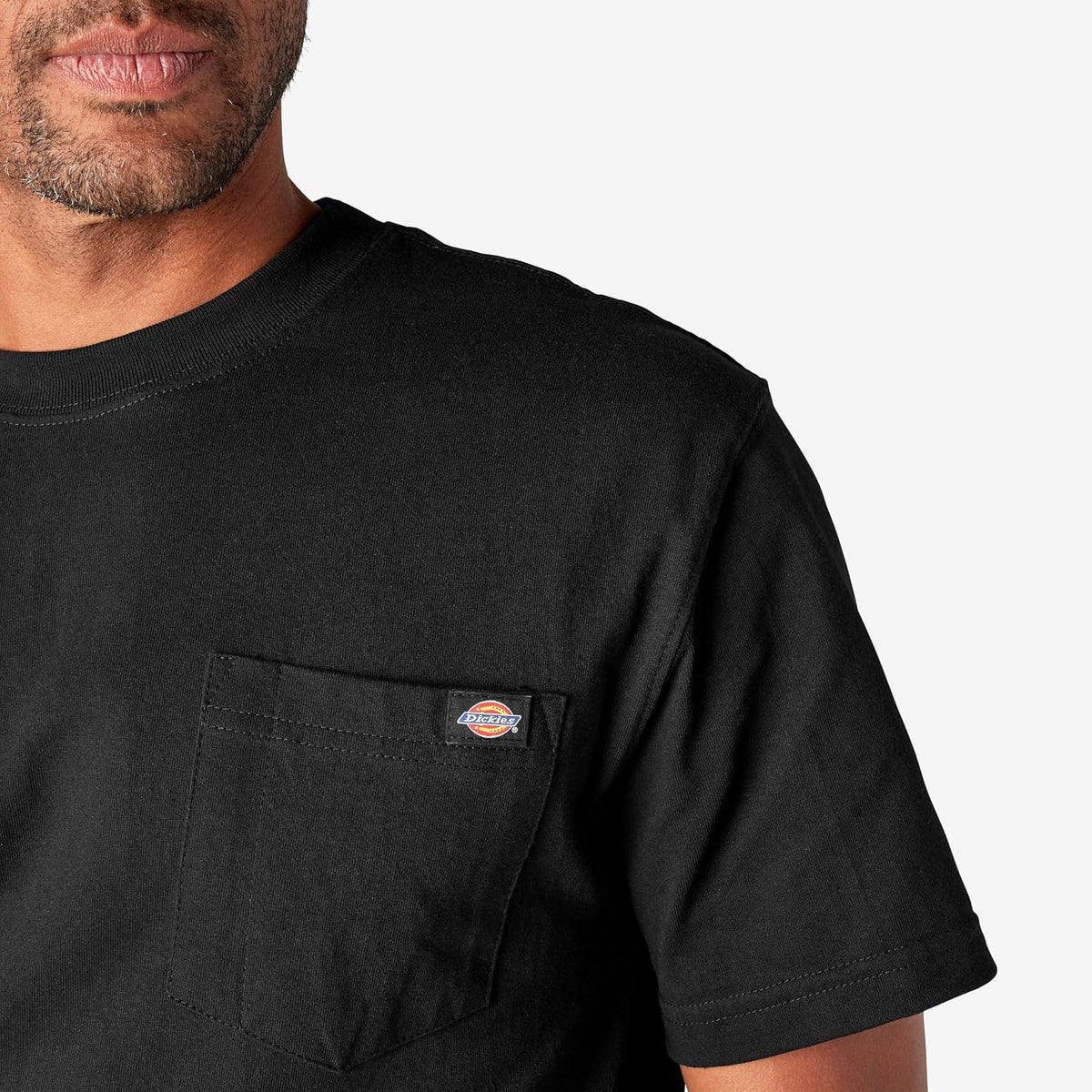 Dickies Men's Heavyweight Heathered Short Sleeve Pocket T-Shirt