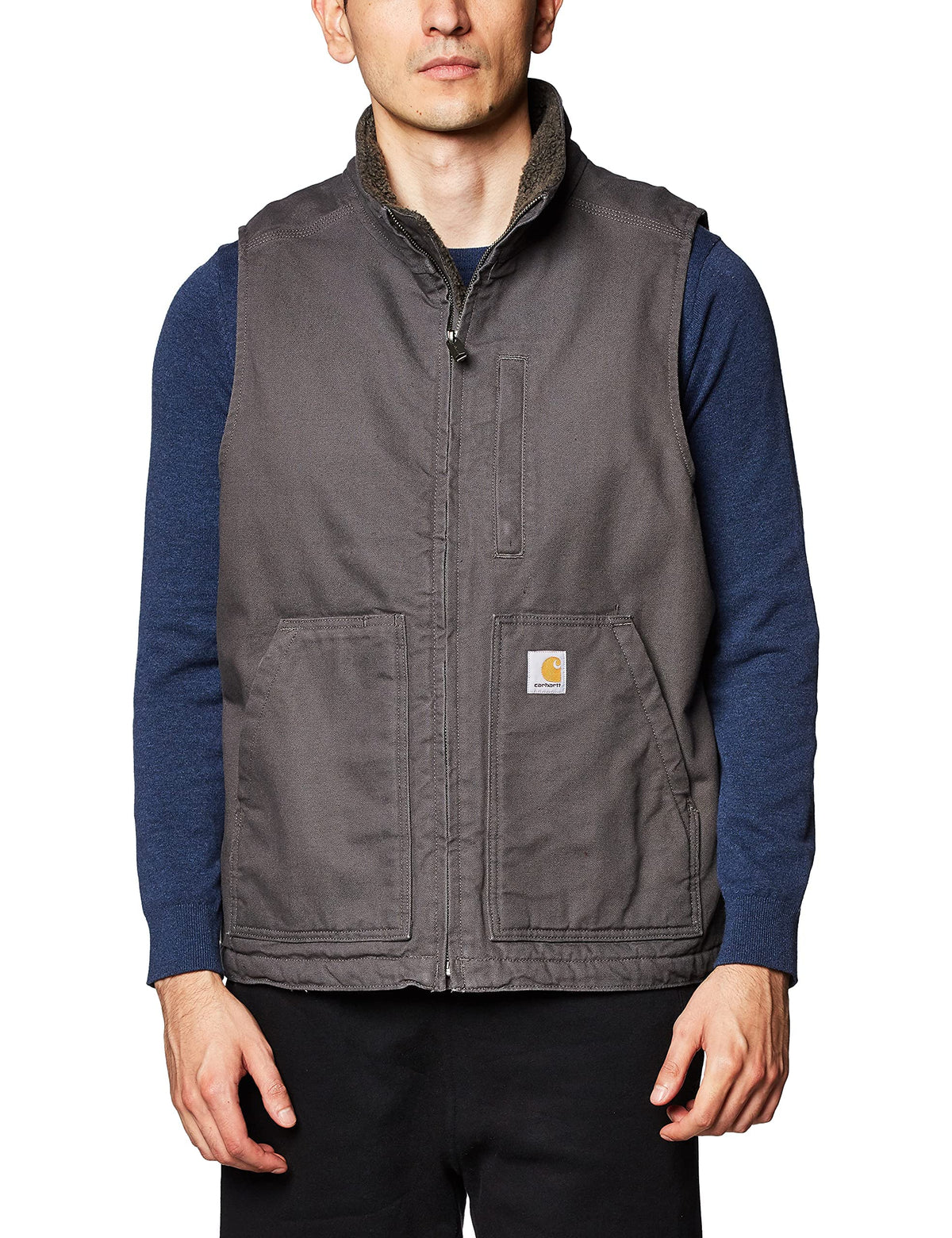 Carhartt Men's Washed Duck Mock-Neck Vest