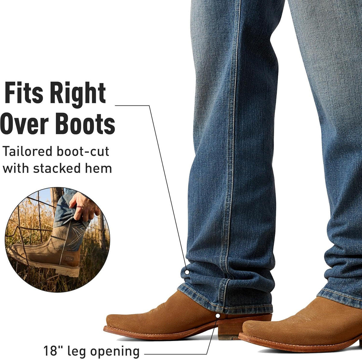ARIAT M2 Relaxed Boot Cut Jeans – Men’s Relaxed Fit Denim