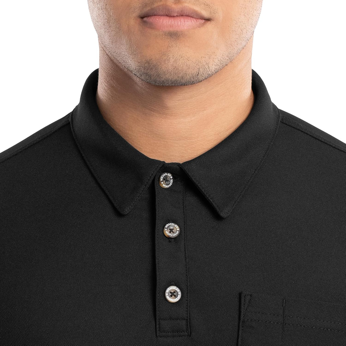 Wrangler Men's Short Sleeve Performance Workwear Polo