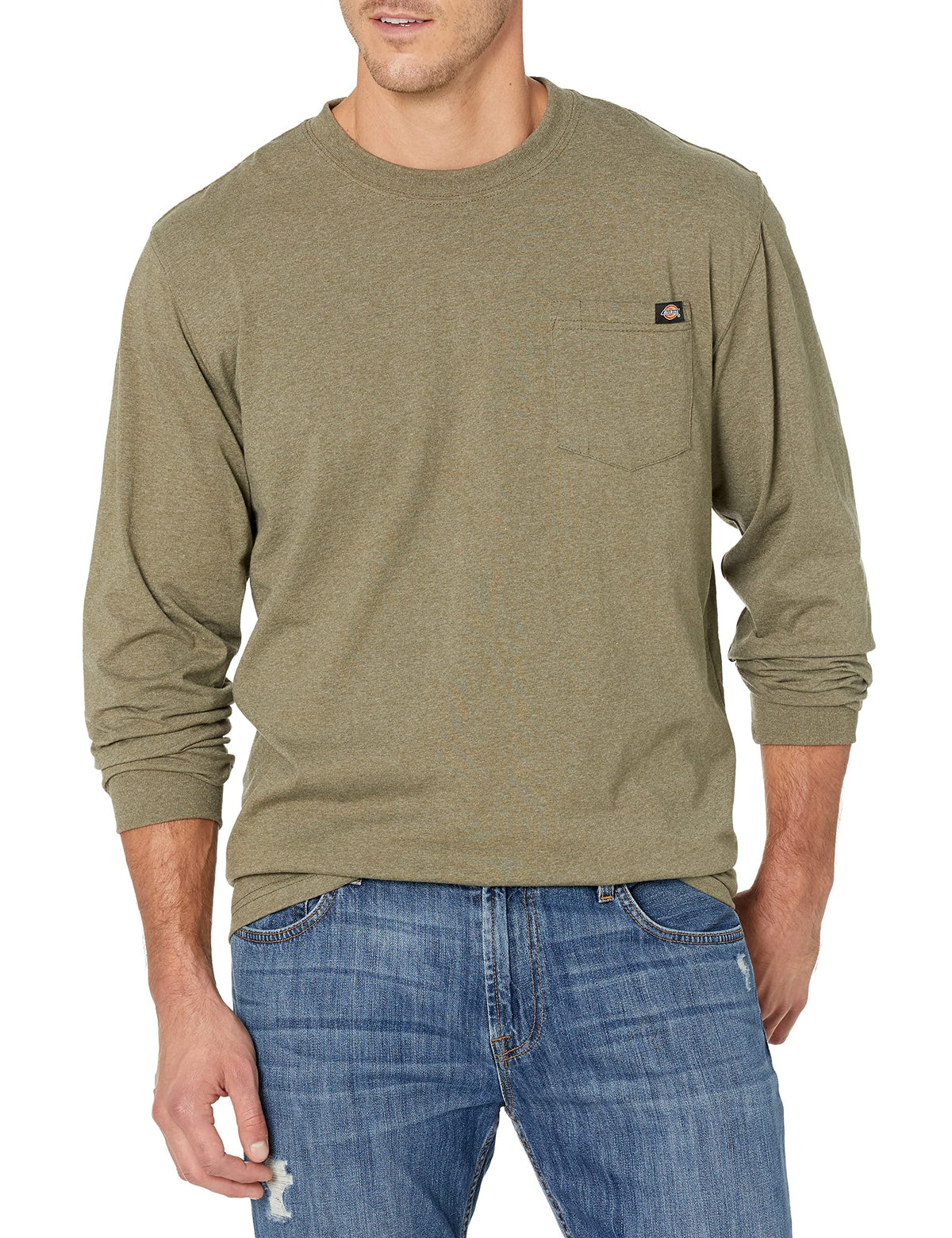 Dickies Men's Heavyweight Long Sleeve Pocket T-Shirt
