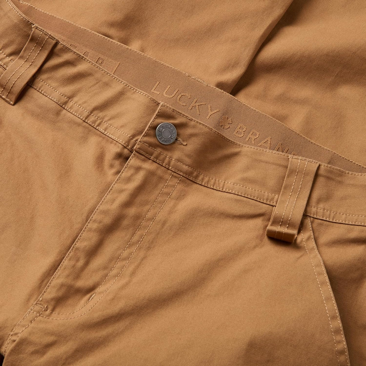 Lucky Brand Men's Men's Double Knee Canvas Work Pant with Inner Comfort Waist
